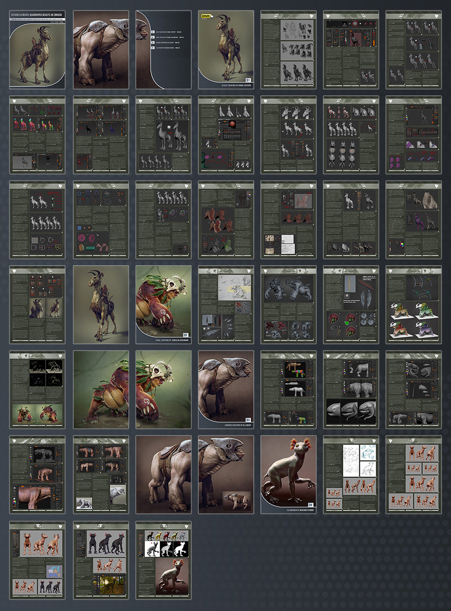 Design & create quadruped beasts in ZBrush (Download Only)