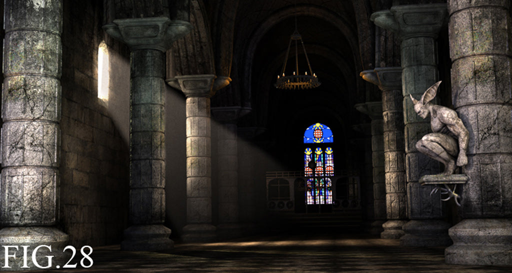 Gothic Church Interior Creation - modo (Download Only)