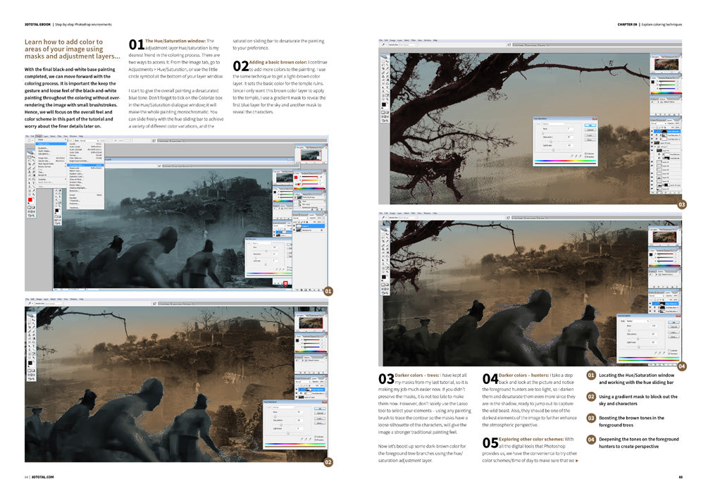 Step-by-step Photoshop environments (Download Only)