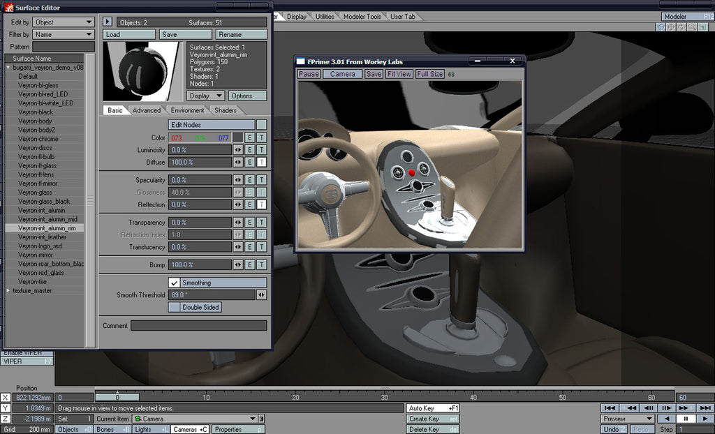Bugatti Veyron - LightWave (Download Only)