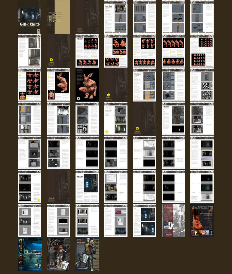 Gothic Church Interior Creation - modo (Download Only)