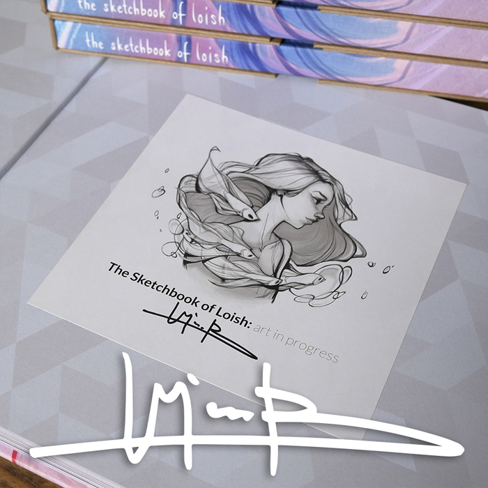 The Sketchbook of Loish - with signed bookplate
